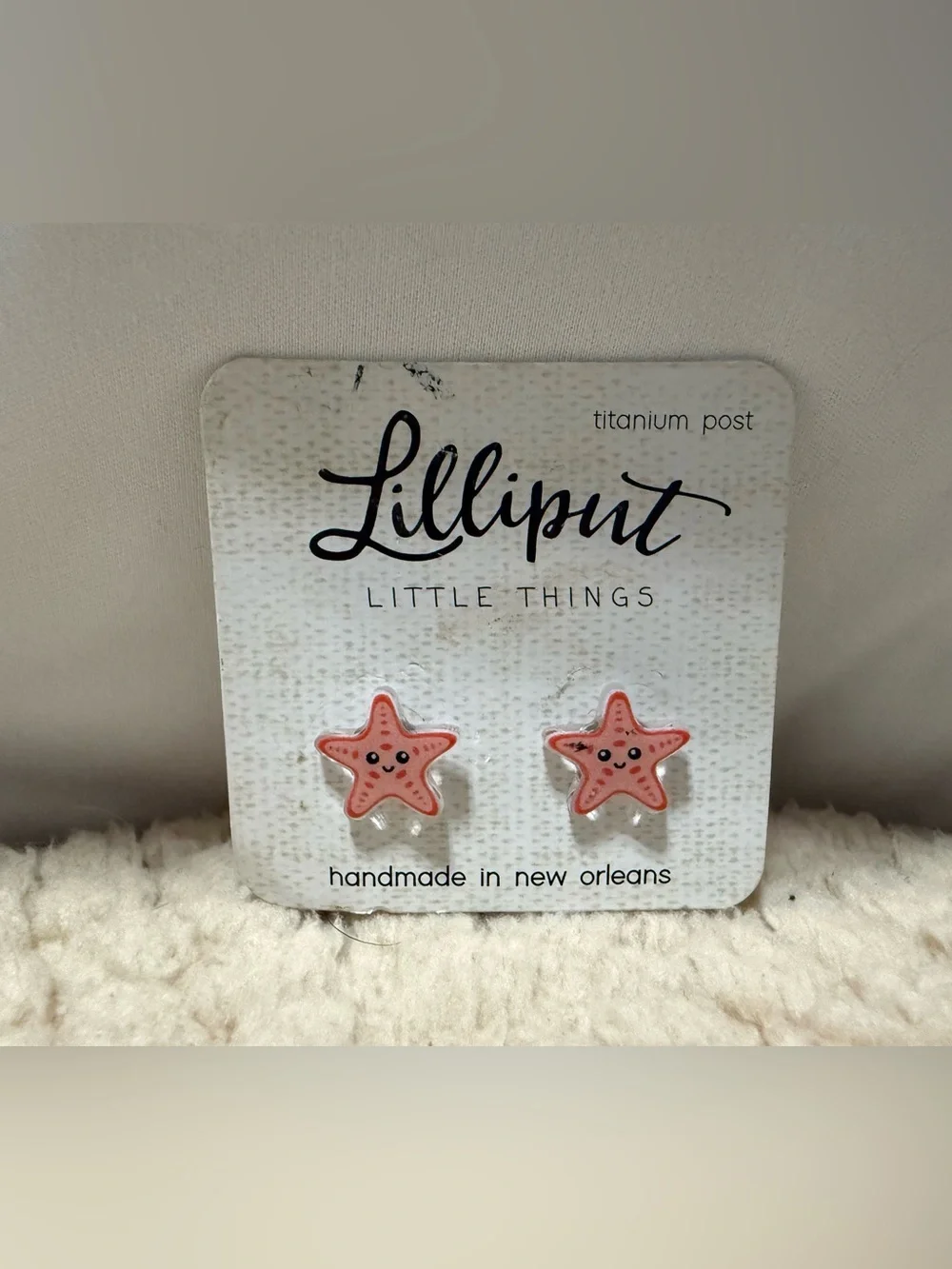 Pink Starfish Kids Stud Earrings